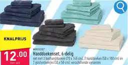 ALDI NOVITESSE Handdoekenset, aanbieding