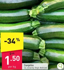 ALDI Courgettes aanbieding