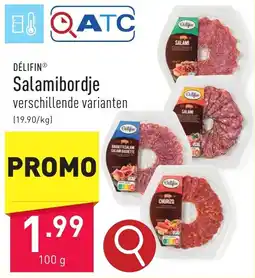 ALDI DÉLIFIN Salamibordje aanbieding