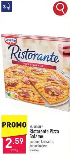 ALDI DR. OETKER Ristorante Pizza Salame aanbieding