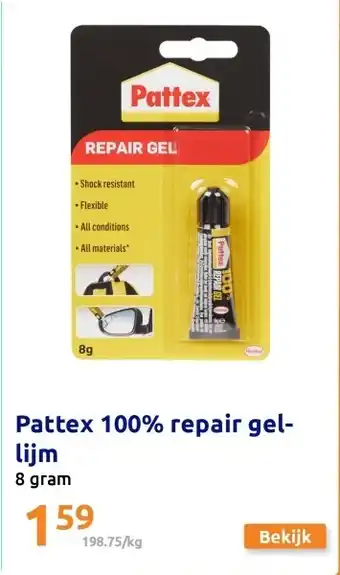 Action Pattex 100% repair gel-lijm aanbieding