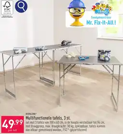 ALDI WORKZONE Multifunctionele tafels, 3 st. aanbieding