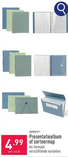ALDI EXPERTIZ Presentatiealbum of sorteermap aanbieding