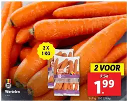 Lidl Wortelen aanbieding