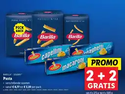 Lidl Barilla - soubry pasta aanbieding