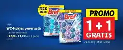 Lidl Bref WC-blokjes power activ aanbieding