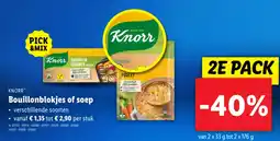 Lidl Knorr Bouillonblokjes of soep aanbieding