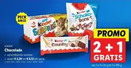 Lidl Kinder Chocolade aanbieding