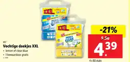 Lidl W5 vochtige doekjes xxl aanbieding