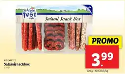 Lidl Alpenfest salamisnackbox aanbieding