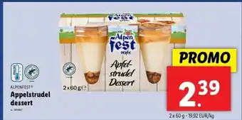 Lidl Alpenfest appelstrudel dessert aanbieding