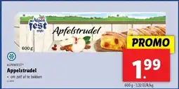 Lidl Alpenfest appelstrudel aanbieding