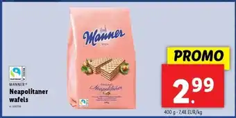 Lidl Manner neapolitaner wafels aanbieding