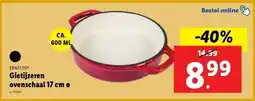 Gietijzeren ovenschaal 17 cm ø