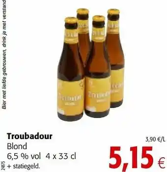 Troubadour blond