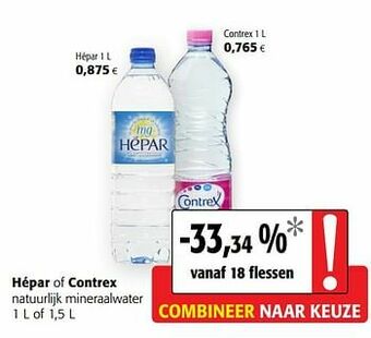 Colruyt Hépar natuurlijk mineraalwater aanbieding