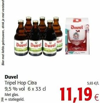 Colruyt Duvel tripel hop citra aanbieding