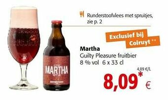 Colruyt Martha guilty pleasure fruitbier aanbieding