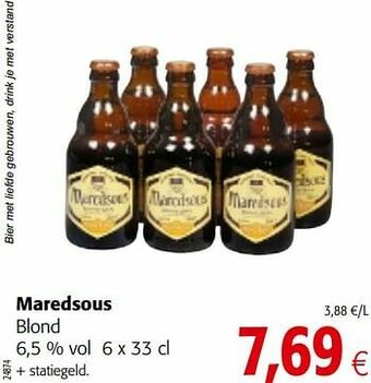 Colruyt Maredsous blond aanbieding