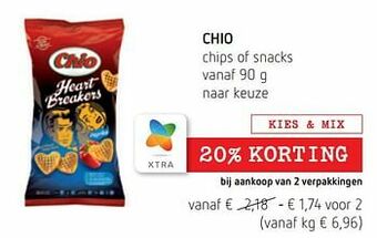 Chio chips of snacks