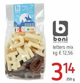 Spar Colruyt Letters mix aanbieding