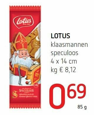 Spar Colruyt Lotus klaasmannen speculoos aanbieding