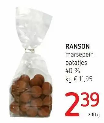 Ranson marsepein patatjes