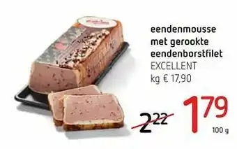Spar Colruyt Eendenmousse met gerookte eendenborstfilet excellent aanbieding