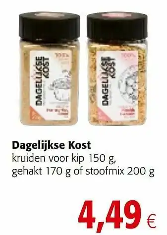 Colruyt Dagelijkse kost kruiden voor kip gehakt of stoofmix aanbieding