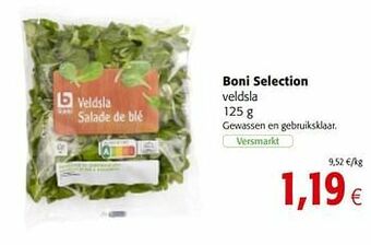 Colruyt Boni selection veldsla aanbieding