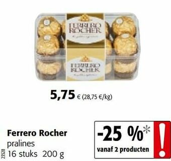 Colruyt Ferrero rocher pralines aanbieding