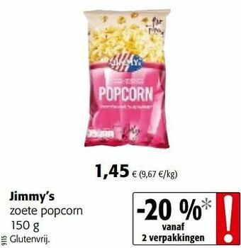 Jimmy’s zoete popcorn