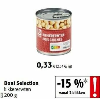 Colruyt Boni selection kikkererwten aanbieding