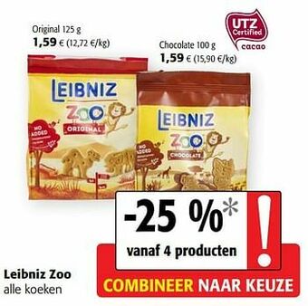 Colruyt Leibniz zoo alle koeken aanbieding