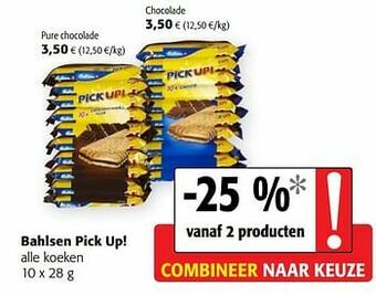 Colruyt Bahlsen pick up! alle koeken aanbieding