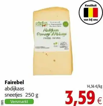 Colruyt Fairebel abdijkaas aanbieding
