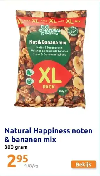 Action Natural Happiness noten & bananen mix aanbieding