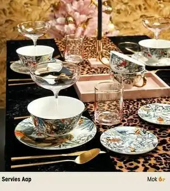 Kwantum Servies aap mok aanbieding
