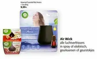 Colruyt Air wick apparaat essential mist aroma + navulling aanbieding