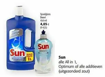 Colruyt Sun spoelglans boost aanbieding