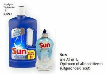 Colruyt Sun spoelglans triple action aanbieding