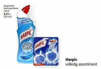 Colruyt Harpic wc-gel active fresh aqua marine aanbieding