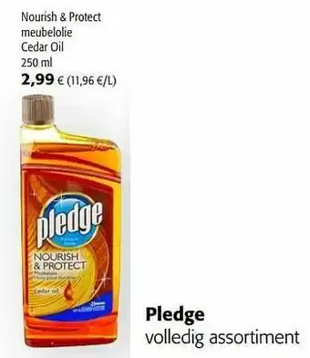 Pledge nourish + protect meubelolie cedar oil
