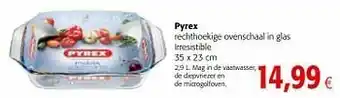 Colruyt Pyrex rechthoekige ovenschaal in glas irresistible aanbieding