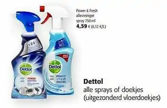 Colruyt Dettol power + fresh allesreiniger spray aanbieding