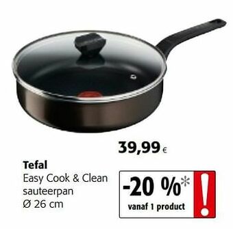 Tefal easy cook + clean sauteerpan