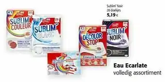 Colruyt Eau ecarlate sublim` noir aanbieding