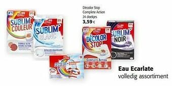 Colruyt Eau ecarlate décolor stop complete action aanbieding
