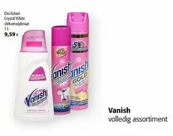 Colruyt Vanish oxi action crystal white vlekverwijderaar aanbieding