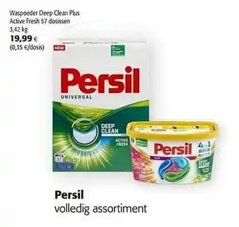 Colruyt Persil waspoeder deep clean plus active fresh aanbieding